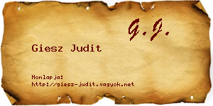Giesz Judit névjegykártya